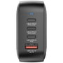 Verbatim Mini GaN Wall Charger 100W 4 Puertos (3xUSB-C, 1xUSB-A) Negro